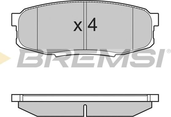 Bremsi BP3382 - Bremžu uzliku kompl., Disku bremzes autodraugiem.lv