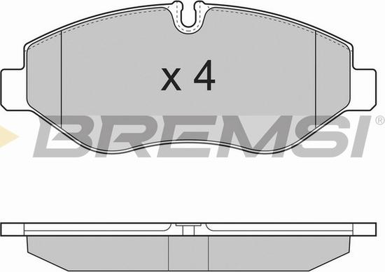 Bremsi BP3324TR - Bremžu uzliku kompl., Disku bremzes autodraugiem.lv