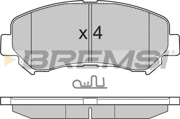 Bremsi BP3321 - Bremžu uzliku kompl., Disku bremzes autodraugiem.lv