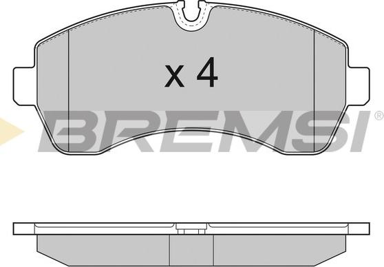 Bremsi BP3290 - Bremžu uzliku kompl., Disku bremzes autodraugiem.lv
