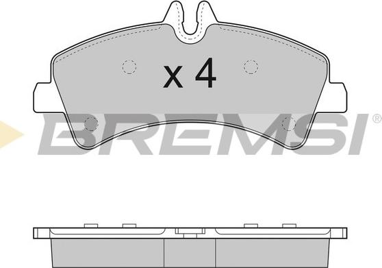 Bremsi BP3291 - Bremžu uzliku kompl., Disku bremzes autodraugiem.lv