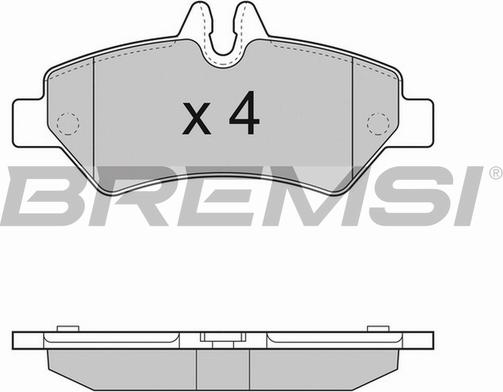 Bremsi BP3293TR - Bremžu uzliku kompl., Disku bremzes autodraugiem.lv