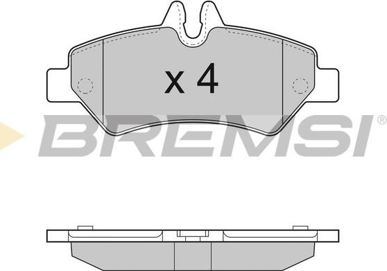 Bremsi BP3293 - Bremžu uzliku kompl., Disku bremzes autodraugiem.lv