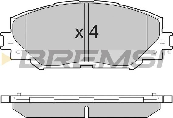 Bremsi BP3251 - Bremžu uzliku kompl., Disku bremzes autodraugiem.lv