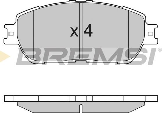 Bremsi BP3209 - Bremžu uzliku kompl., Disku bremzes autodraugiem.lv