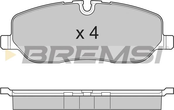 Bremsi BP3206 - Bremžu uzliku kompl., Disku bremzes autodraugiem.lv