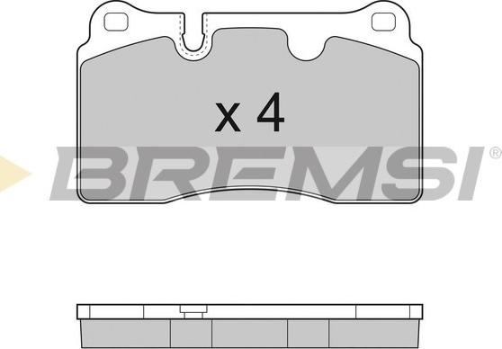 Bremsi BP3289 - Bremžu uzliku kompl., Disku bremzes autodraugiem.lv