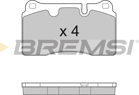 Bremsi BP3288 - Bremžu uzliku kompl., Disku bremzes autodraugiem.lv