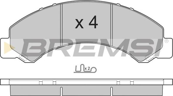 Bremsi BP3235 - Bremžu uzliku kompl., Disku bremzes autodraugiem.lv