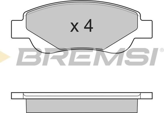 Bremsi BP3225 - Bremžu uzliku kompl., Disku bremzes autodraugiem.lv