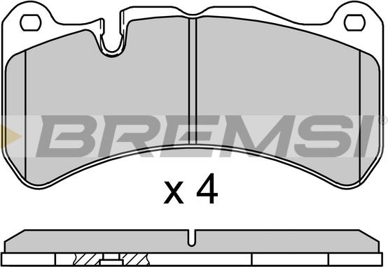 Bremsi BP3752 - Bremžu uzliku kompl., Disku bremzes autodraugiem.lv