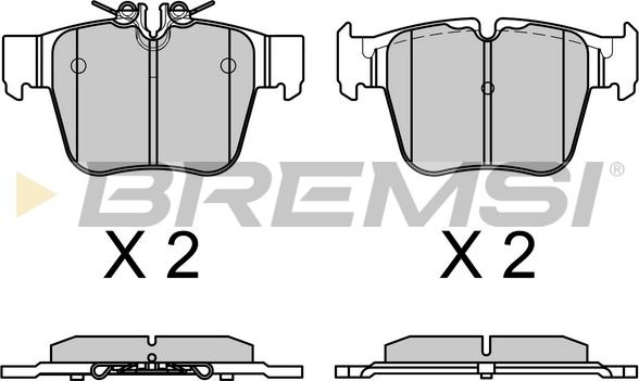 Bremsi BP3757 - Bremžu uzliku kompl., Disku bremzes autodraugiem.lv