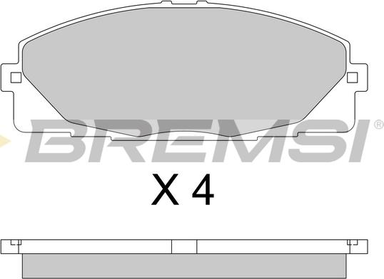 Bremsi BP3763 - Bremžu uzliku kompl., Disku bremzes autodraugiem.lv