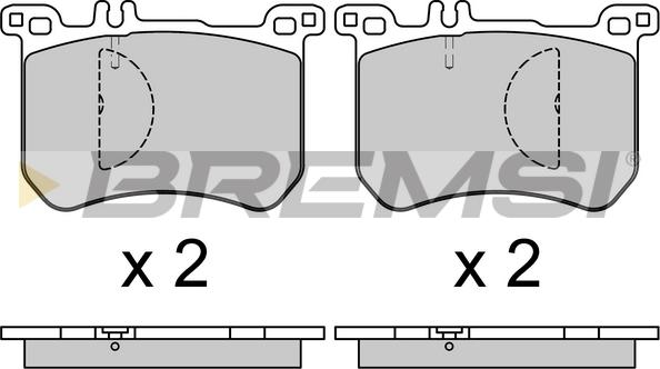 Bremsi BP3714 - Bremžu uzliku kompl., Disku bremzes autodraugiem.lv