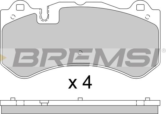 Bremsi BP3784 - Bremžu uzliku kompl., Disku bremzes autodraugiem.lv