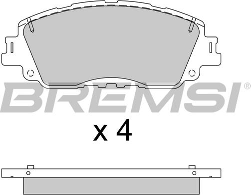 Bremsi BP3785 - Bremžu uzliku kompl., Disku bremzes autodraugiem.lv