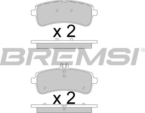 Bremsi BP3780 - Bremžu uzliku kompl., Disku bremzes autodraugiem.lv