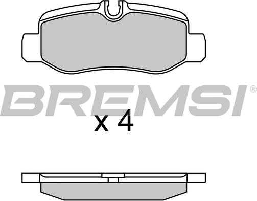 Bremsi BP3734 - Bremžu uzliku kompl., Disku bremzes autodraugiem.lv