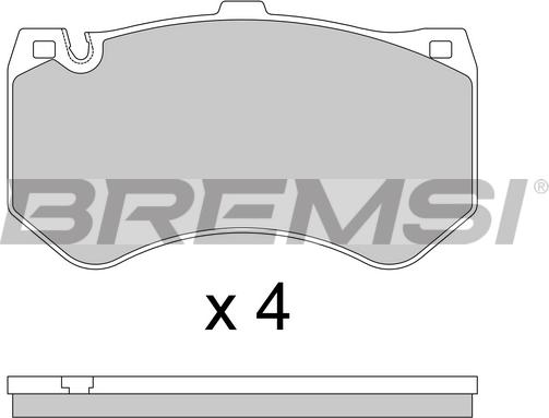 Bremsi BP3779 - Bremžu uzliku kompl., Disku bremzes autodraugiem.lv