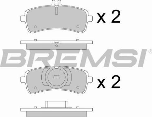 Bremsi BP3774 - Bremžu uzliku kompl., Disku bremzes autodraugiem.lv