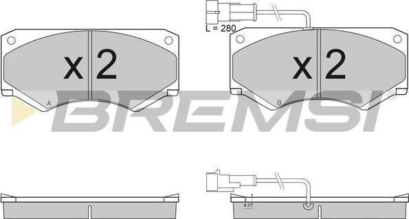 Bremsi BP2948 - Bremžu uzliku kompl., Disku bremzes autodraugiem.lv