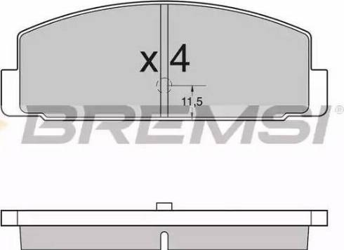 Bremsi BP2954 - Bremžu uzliku kompl., Disku bremzes autodraugiem.lv