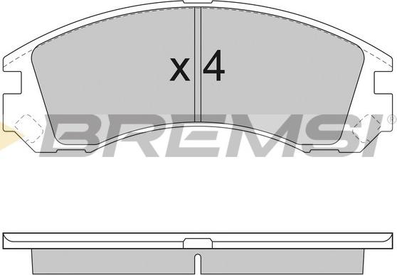 Bremsi BP2953 - Bremžu uzliku kompl., Disku bremzes autodraugiem.lv