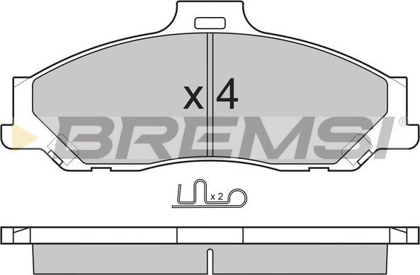 Bremsi BP2905 - Bremžu uzliku kompl., Disku bremzes autodraugiem.lv