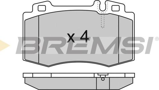 Bremsi BP2986 - Bremžu uzliku kompl., Disku bremzes autodraugiem.lv