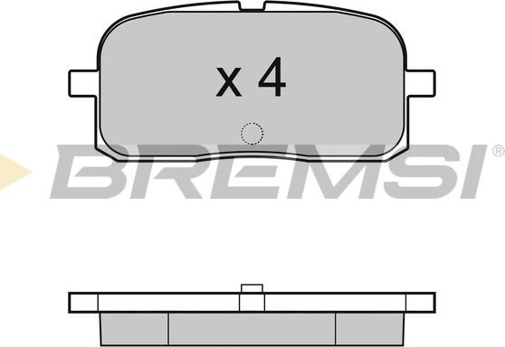 Bremsi BP2988 - Bremžu uzliku kompl., Disku bremzes autodraugiem.lv