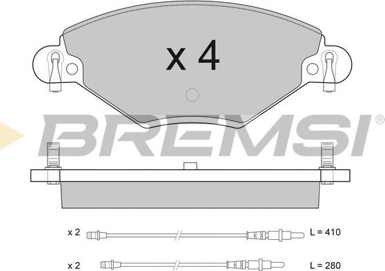 Bremsi BP2939 - Bremžu uzliku kompl., Disku bremzes autodraugiem.lv