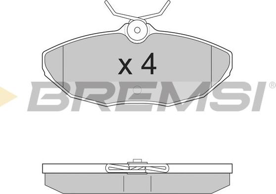 Bremsi BP2934 - Bremžu uzliku kompl., Disku bremzes autodraugiem.lv