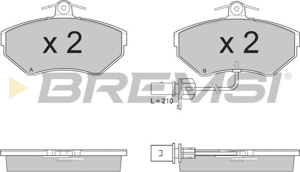 Bremsi BP2935 - Bremžu uzliku kompl., Disku bremzes autodraugiem.lv