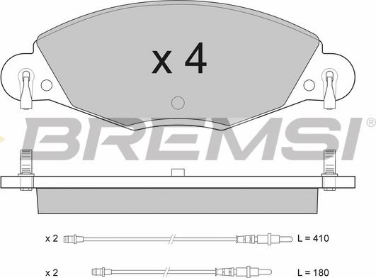 Bremsi BP2937 - Bremžu uzliku kompl., Disku bremzes autodraugiem.lv