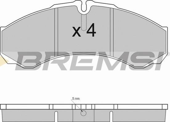 Bremsi BP2925TR - Bremžu uzliku kompl., Disku bremzes autodraugiem.lv