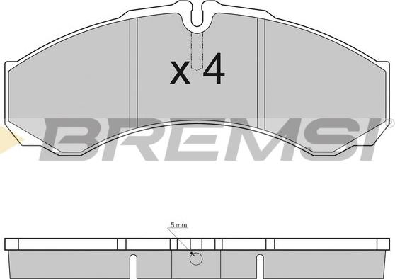 Bremsi BP2925 - Bremžu uzliku kompl., Disku bremzes autodraugiem.lv