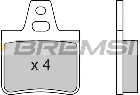 Bremsi BP2455 - Bremžu uzliku kompl., Disku bremzes autodraugiem.lv