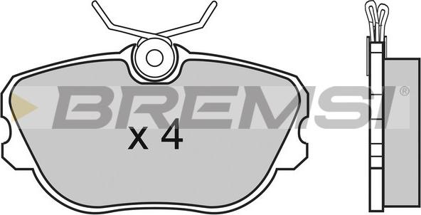 Bremsi BP2452 - Bremžu uzliku kompl., Disku bremzes autodraugiem.lv