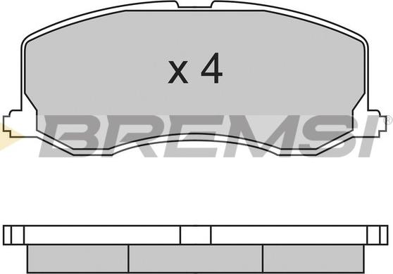 Bremsi BP2596 - Bremžu uzliku kompl., Disku bremzes autodraugiem.lv