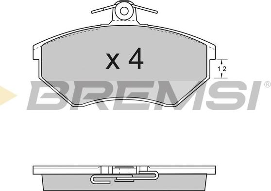 Bremsi BP2531 - Bremžu uzliku kompl., Disku bremzes autodraugiem.lv