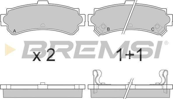 Bremsi BP2690 - Bremžu uzliku kompl., Disku bremzes autodraugiem.lv