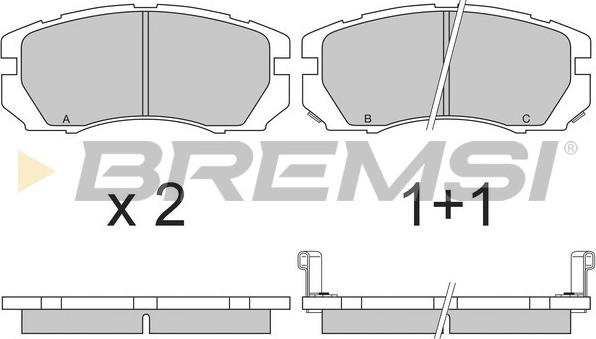 Bremsi BP2663 - Bremžu uzliku kompl., Disku bremzes autodraugiem.lv