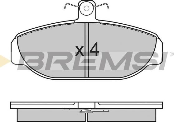 Bremsi BP2616 - Bremžu uzliku kompl., Disku bremzes autodraugiem.lv