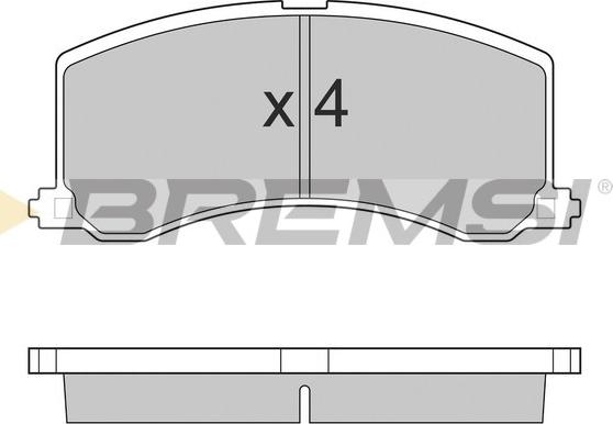 Bremsi BP2684 - Bremžu uzliku kompl., Disku bremzes autodraugiem.lv