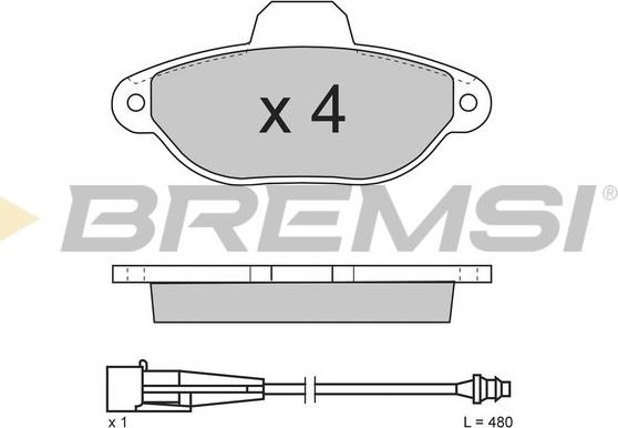 Bremsi BP2626 - Bremžu uzliku kompl., Disku bremzes autodraugiem.lv