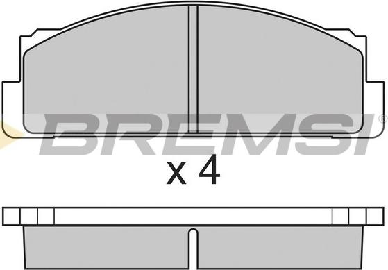 Bremsi BP2004 - Bremžu uzliku kompl., Disku bremzes autodraugiem.lv