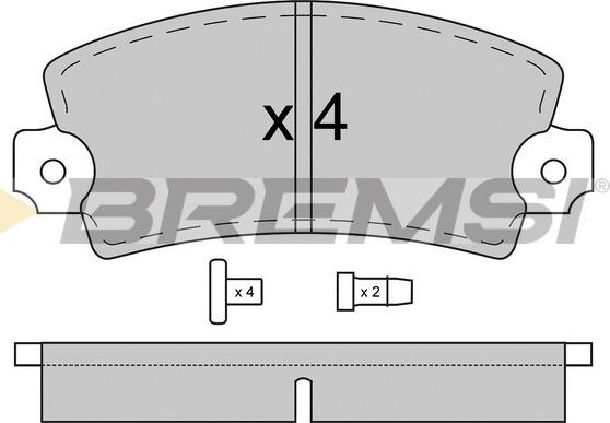 Bremsi BP2018 - Bremžu uzliku kompl., Disku bremzes autodraugiem.lv