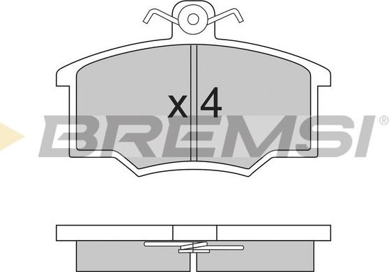 Bremsi BP2143 - Bremžu uzliku kompl., Disku bremzes autodraugiem.lv