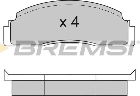 Bremsi BP2104 - Bremžu uzliku kompl., Disku bremzes autodraugiem.lv