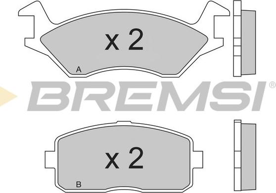 Bremsi BP2189 - Bremžu uzliku kompl., Disku bremzes autodraugiem.lv